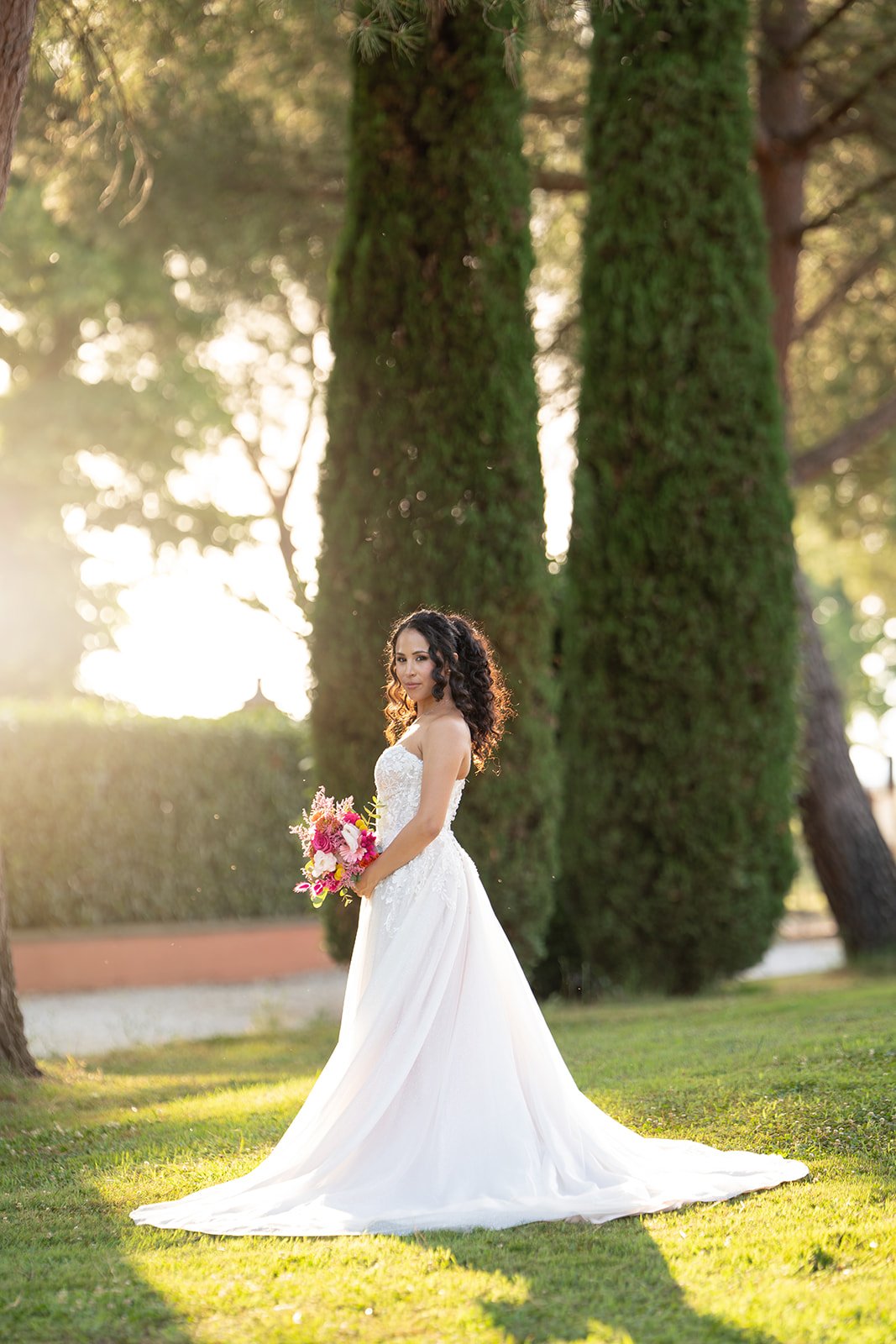 Bride in minimalist venue